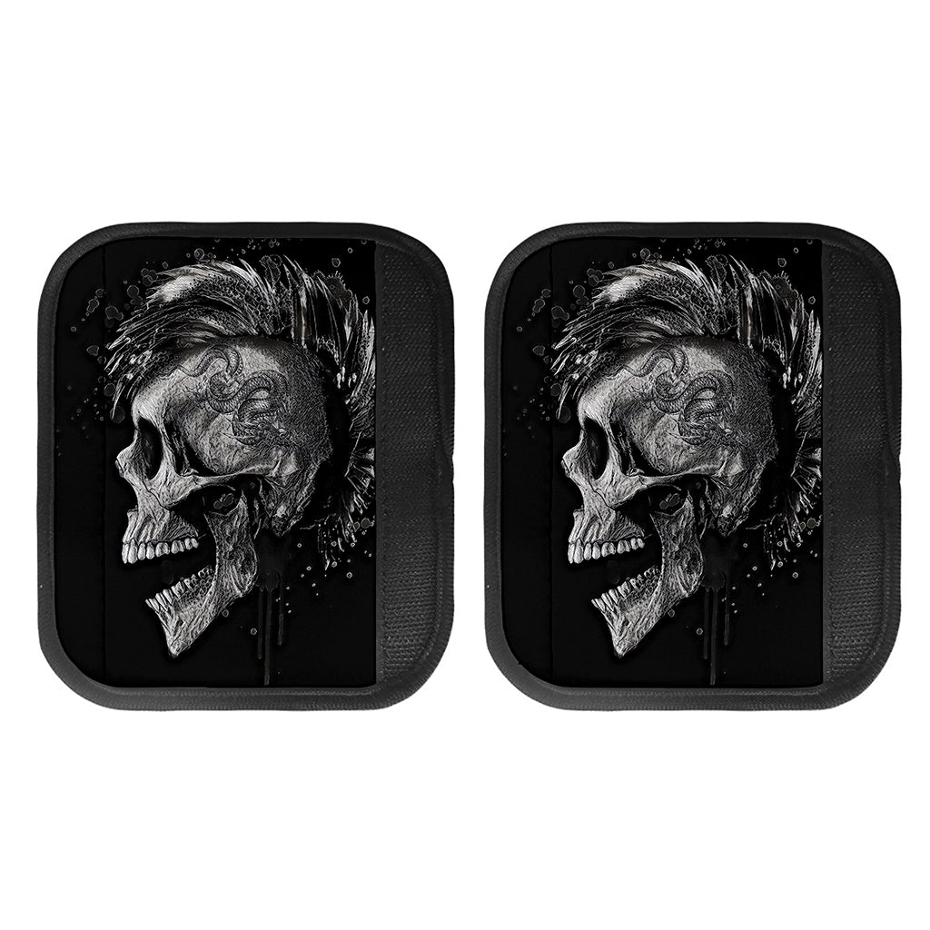 Monochrome Punk Skull Print Handle Covers