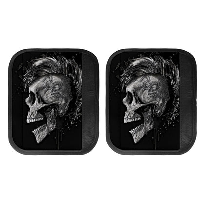 Monochrome Punk Skull Print Handle Covers