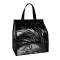 Monochrome Punk Skull Print Insulated Lunch Tote
