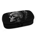 Monochrome Punk Skull Print Insulin Cooler Travel Case