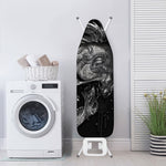 Monochrome Punk Skull Print Ironing Board Cover