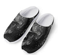 Monochrome Punk Skull Print Mesh Casual Shoes
