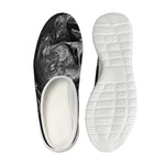 Monochrome Punk Skull Print Mesh Casual Shoes