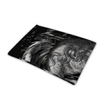 Monochrome Punk Skull Print Pet Cooling Mat Cover