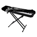 Monochrome Punk Skull Print Piano Keyboard Cover