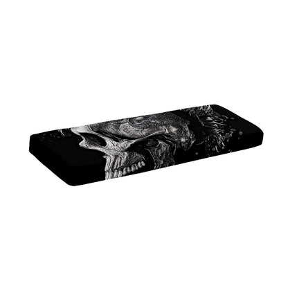 Monochrome Punk Skull Print Piano Keyboard Cover