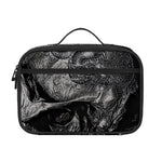 Monochrome Punk Skull Print Portable Lunch Bag