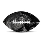Monochrome Punk Skull Print Rugby Ball