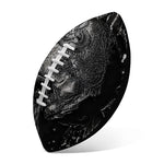 Monochrome Punk Skull Print Rugby Ball