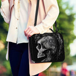 Monochrome Punk Skull Print Shoulder Strap Bible Bag