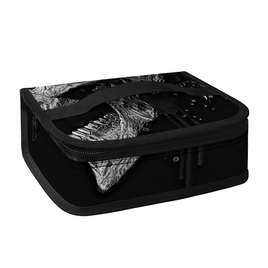 Monochrome Punk Skull Print Small Lunch Bag
