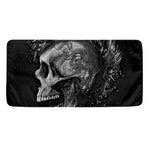 Monochrome Punk Skull Print Towel