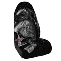 Monochrome Punk Skull Print Waterproof Car Seat Cover