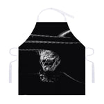 Monochrome Rhinoceros Ratsnake Print Adjustable Apron