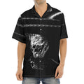 Monochrome Rhinoceros Ratsnake Print Aloha Shirt