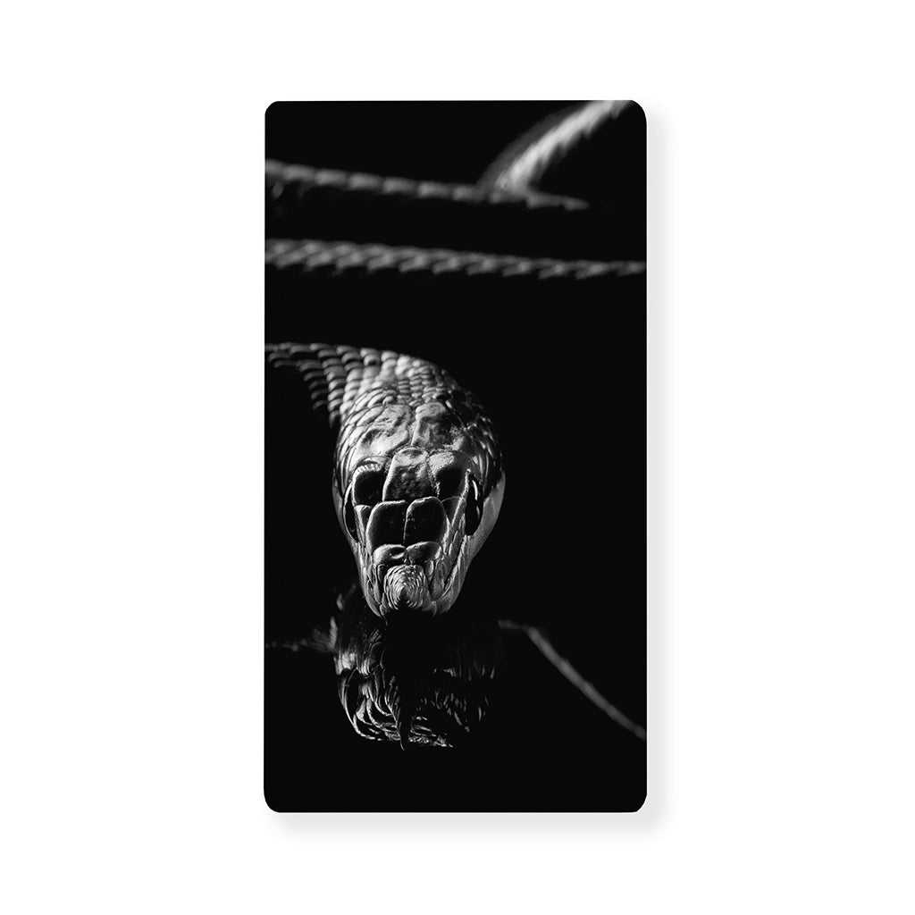 Monochrome Rhinoceros Ratsnake Print Baby Crib Sheet