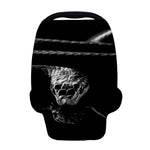 Monochrome Rhinoceros Ratsnake Print Baby Seat Cover