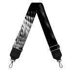 Monochrome Rhinoceros Ratsnake Print Bag Strap