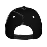 Monochrome Rhinoceros Ratsnake Print Baseball Cap