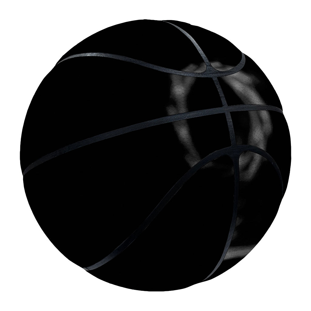 Monochrome Rhinoceros Ratsnake Print Basketball