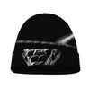 Monochrome Rhinoceros Ratsnake Print Beanie