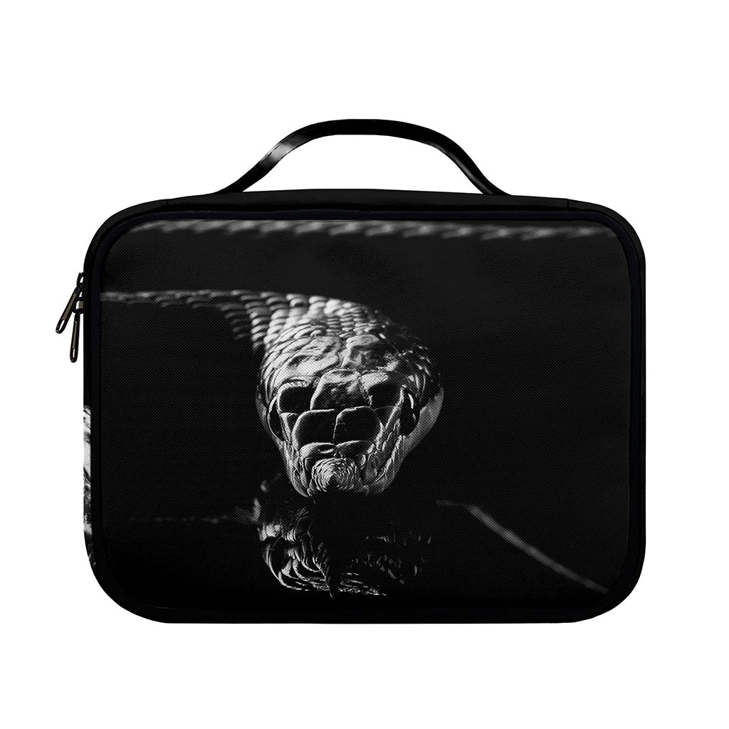 Monochrome Rhinoceros Ratsnake Print Briefcase Bible Bag