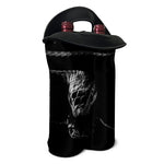 Monochrome Rhinoceros Ratsnake Print Double Neoprene Wine Tote