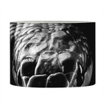 Monochrome Rhinoceros Ratsnake Print Drum Lamp Shade