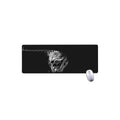 Monochrome Rhinoceros Ratsnake Print Extended Mouse Pad
