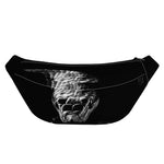 Monochrome Rhinoceros Ratsnake Print Fanny Pack