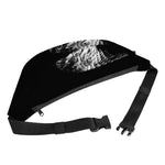 Monochrome Rhinoceros Ratsnake Print Fanny Pack