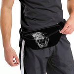 Monochrome Rhinoceros Ratsnake Print Fanny Pack