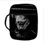 Monochrome Rhinoceros Ratsnake Print Front Pocket Bible Bag