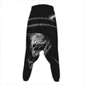 Monochrome Rhinoceros Ratsnake Print Hammer Pants