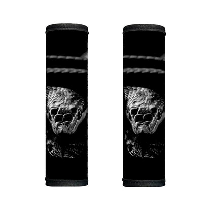 Monochrome Rhinoceros Ratsnake Print Handle Covers