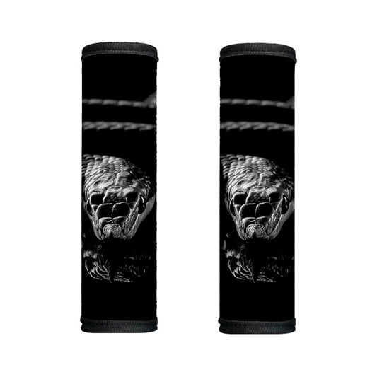 Monochrome Rhinoceros Ratsnake Print Handle Covers