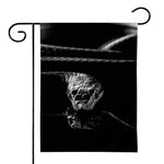 Monochrome Rhinoceros Ratsnake Print House Flag