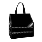 Monochrome Rhinoceros Ratsnake Print Insulated Lunch Tote