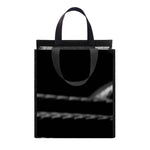 Monochrome Rhinoceros Ratsnake Print Insulated Lunch Tote