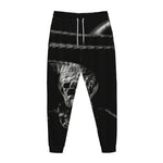 Monochrome Rhinoceros Ratsnake Print Jogger Pants