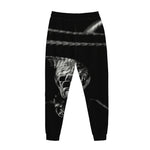 Monochrome Rhinoceros Ratsnake Print Jogger Pants