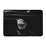 Monochrome Rhinoceros Ratsnake Print Kitchen Mat