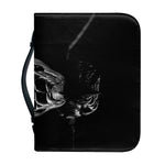 Monochrome Rhinoceros Ratsnake Print Leather Bible Cover