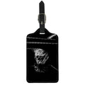 Monochrome Rhinoceros Ratsnake Print Luggage Tag