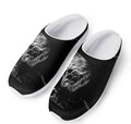 Monochrome Rhinoceros Ratsnake Print Mesh Casual Shoes