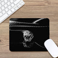 Monochrome Rhinoceros Ratsnake Print Mouse Pad