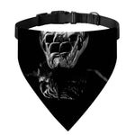 Monochrome Rhinoceros Ratsnake Print Over The Collar Dog Bandana