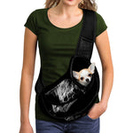 Monochrome Rhinoceros Ratsnake Print Pet Sling Carrier