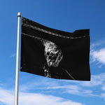 Monochrome Rhinoceros Ratsnake Print Polyester Flag