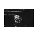 Monochrome Rhinoceros Ratsnake Print Polyester Flag